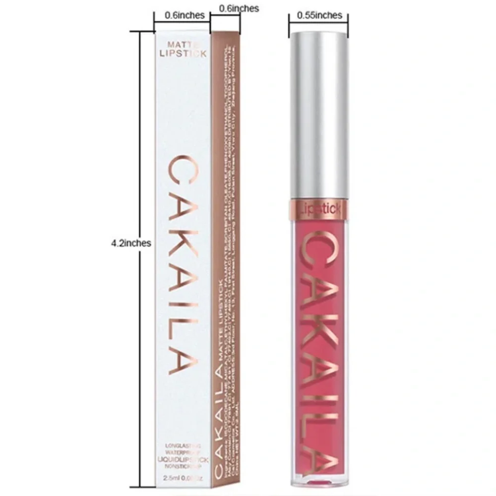Lip Gloss Liquid Lipstick Matte Waterproof Long Lasting Lipgloss - Picture 2 of 7
